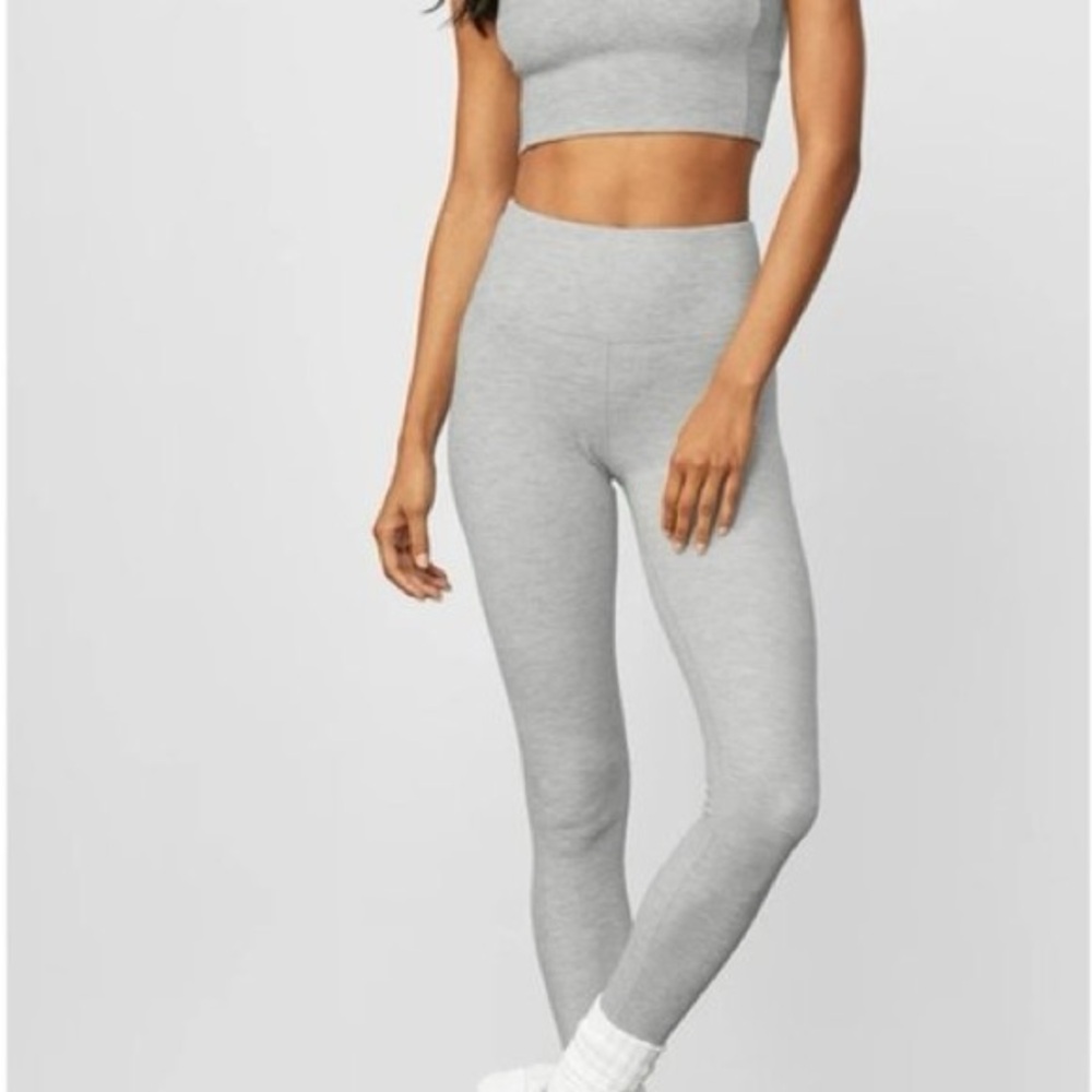 Alo High-Waist Micro Waffle Low-Key Legging - Picture 5 of 6